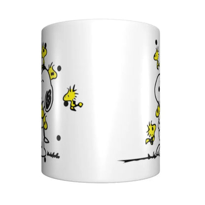 Manga Snoopy Woodstock Cartoon Dog Coffee Mug DIY Customized Ceramic Tea Milk Mug