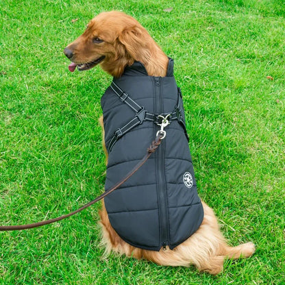 the BIGPAW ARMOR JACKET - Large Pet Dog Jacket with Harness, Winter Warm Dog Clothes for Labrador, Waterproof Big Dog Coat, Chihuahua/French Bulldog Outfits