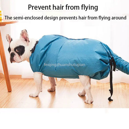 Foldable Pet Drying Bag Portable Efficient Drying Bag for Dog Cats Bathing Hair Drying Grooming Dog Cleaning Small Medium Large
