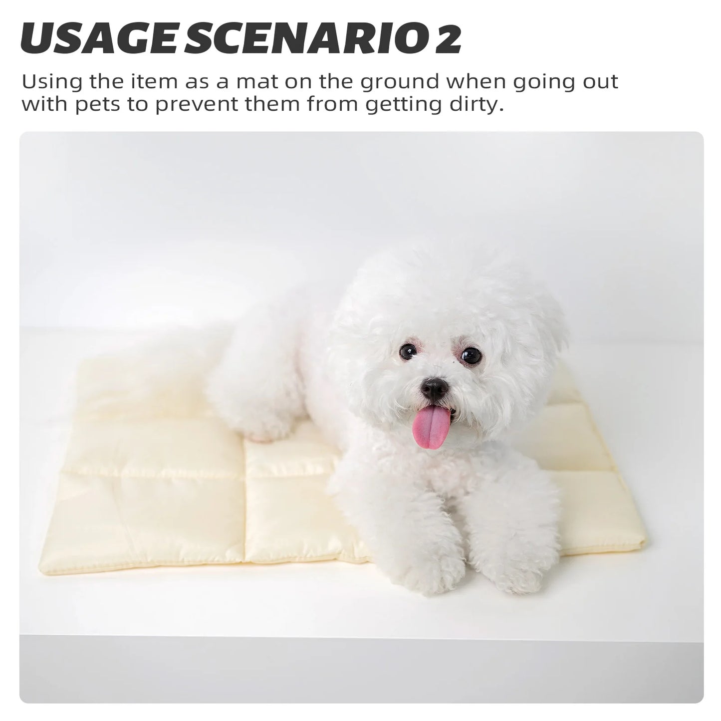 Flannel Pet Dog Bed Dog Sleeping Bed Mat Breathable Warm Pet Beds Cushion For Small  Dogs Cat Pets Accessories for pet bag