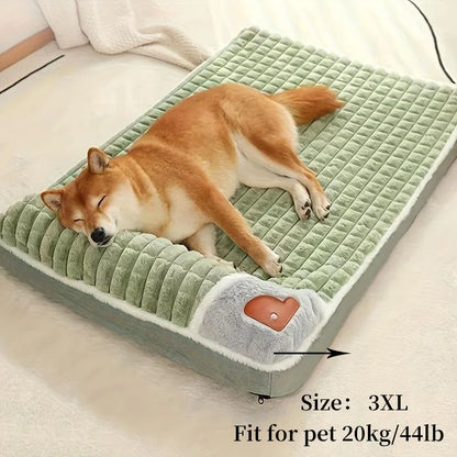 Cross-Border New Arrival Sleeping Dog Mat Winter Warm Removable Washable Kennel Mattress Pet Supplies Large Dog Dog Bed