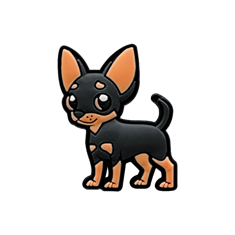 1pcs PVC Dog  Dachshund Corgi Paw Shoe Charms Shoe Decorations Accessories Pins for Women Men Kids Gift,Bulldog Clog Buckles