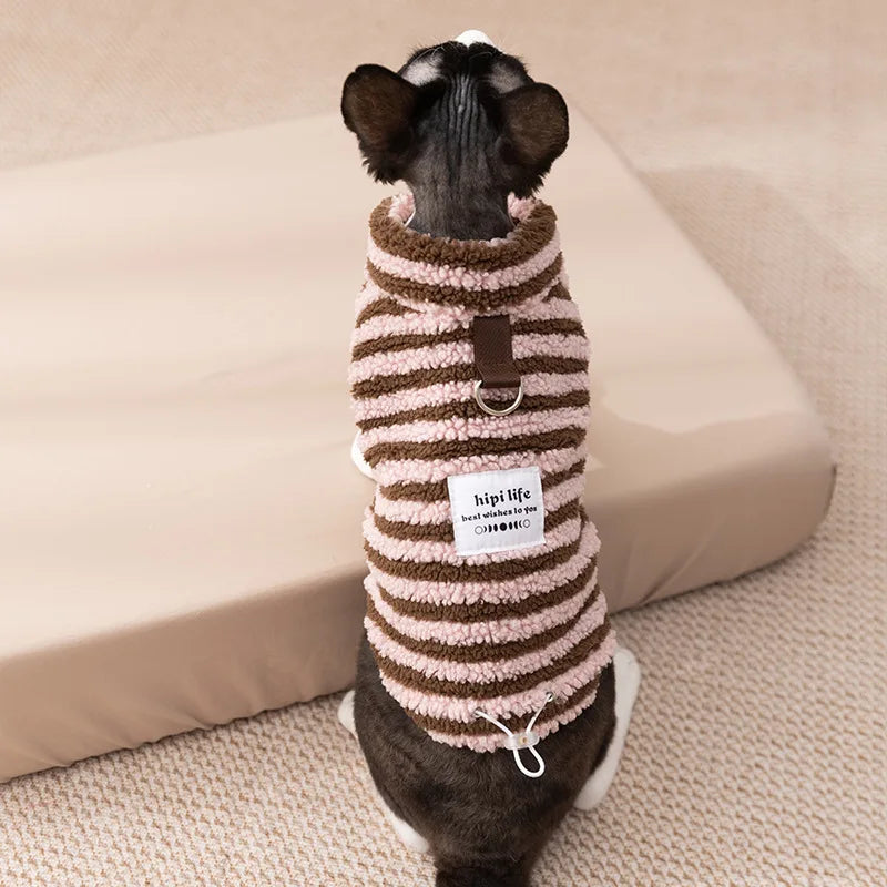 Winter Dog Coat Thick Warm Fleece Dog Jacket Pet Hooded Sweatshirt Chihuahua Bichon Dachshund Dog Clothes Kitten Puppy Overalls