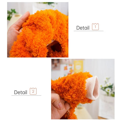 Dog Pajamas Winter Plush Onesie, Warm Puppy Jumpsuit Cozy Costume for Cats Small Dogs Rabbit Guinea Pig Hamster Clothes