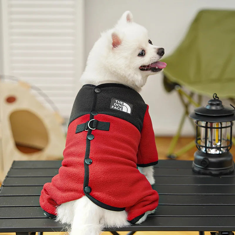 Pet Dog Clothes Soft Warm Fleece Dogs Jumpsuits Pet Clothing for Small Dogs Puppy Cats Clothes Chihuahua Yorkshire Costume Coat