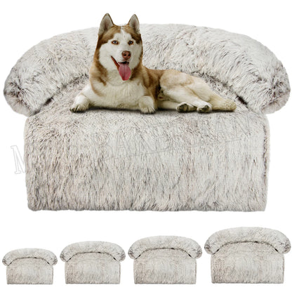 Washable blanket Sofa cover Large dog bed Sofa plush dog pet House sofa cushion plush warm kennel pet cat puppy cushion