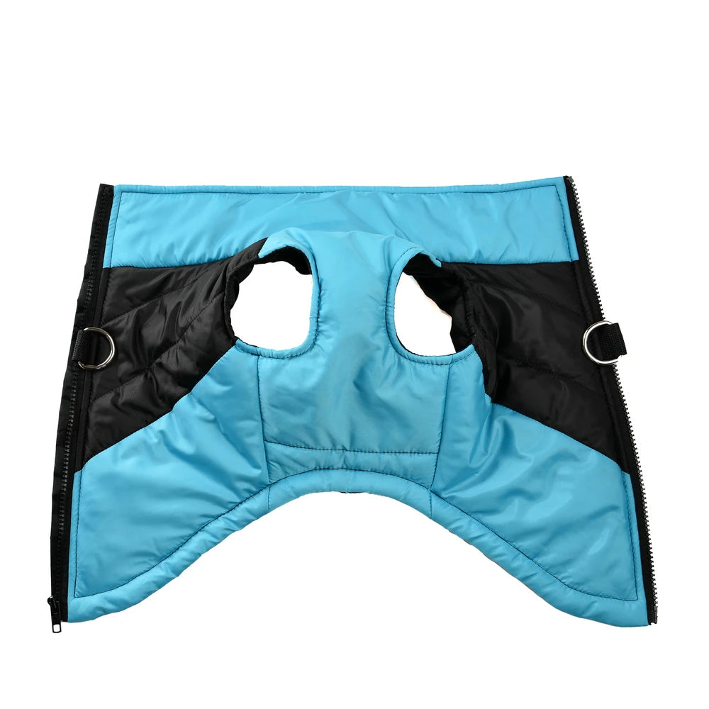 Waterproof Pet Clothes With D-ring Warm Dog Vest For Winter Outdoor Windproof Puppy Coat For Small Medium Dogs Bulldog