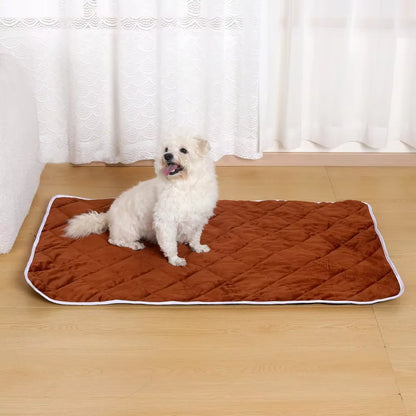 Self-Warming Pet Blanket for Outdoor Use - Built-in Pee Pad, Reusable Cloth Thermal Mat, In Stock for Cats & Dogs