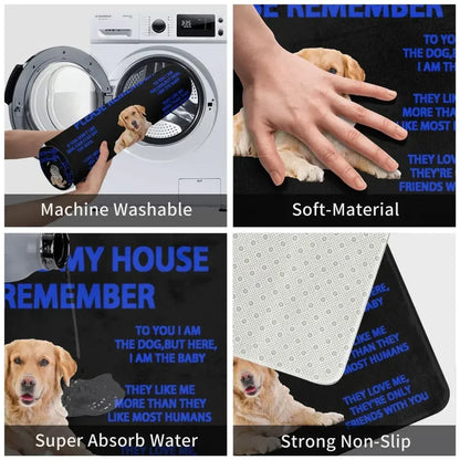 Beagle Dog Doormat Non-Slip Kitchen Bath Mat Living Room Door Floor Entrance Carpet Rug