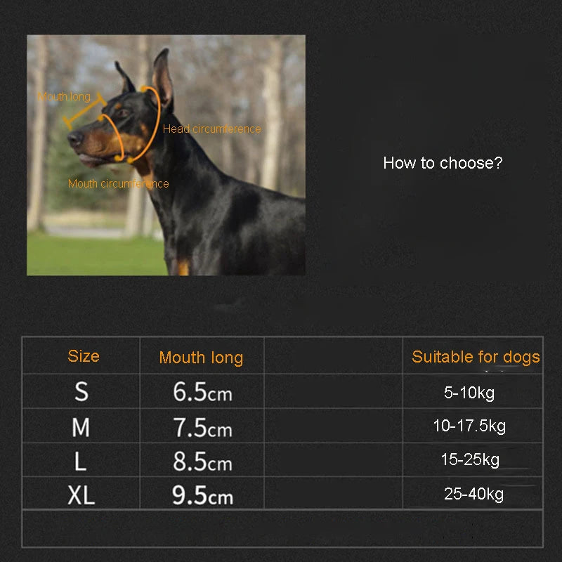 the RHINOSHIELD PET MUZZLE - Pet Dog Muzzle, Silicone Pet Muzzle, Anti-Biting, Barking, and Eating, Rhinoceros-Shaped Medium and Large Dog Muzzle