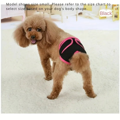 Washable Dog Diapers Physiological Pant Female Puppy Panties Shorts Underwear Cotton Female Dog Diper Panties Dog Cat Clothes