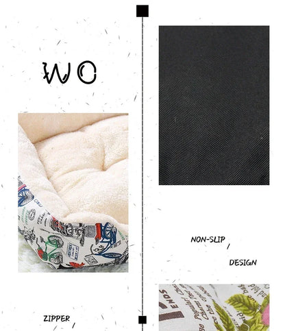 2023 Winter Warm Plush Dog Bed Mat Kennel Soft Fleece Dog Puppy Pet Supplies Nest For Small Medium Dogs House Waterproof Cloth