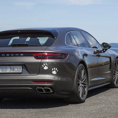 1/2/4Pairs 3D Stickers Paw Animal Dog Cat Cool Design Bear Foot Prints Footprint Decal Car Stickers for Auto Motorcycle