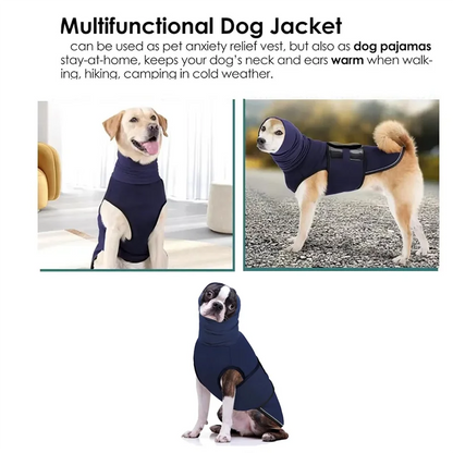 the CALMING VEST - Dog Anxiety Vest, Thunder Jacket for Large Dog, Calming Jacket with Hoodie, Dog Anxiety Jacket, Dog Hoodies for Noise