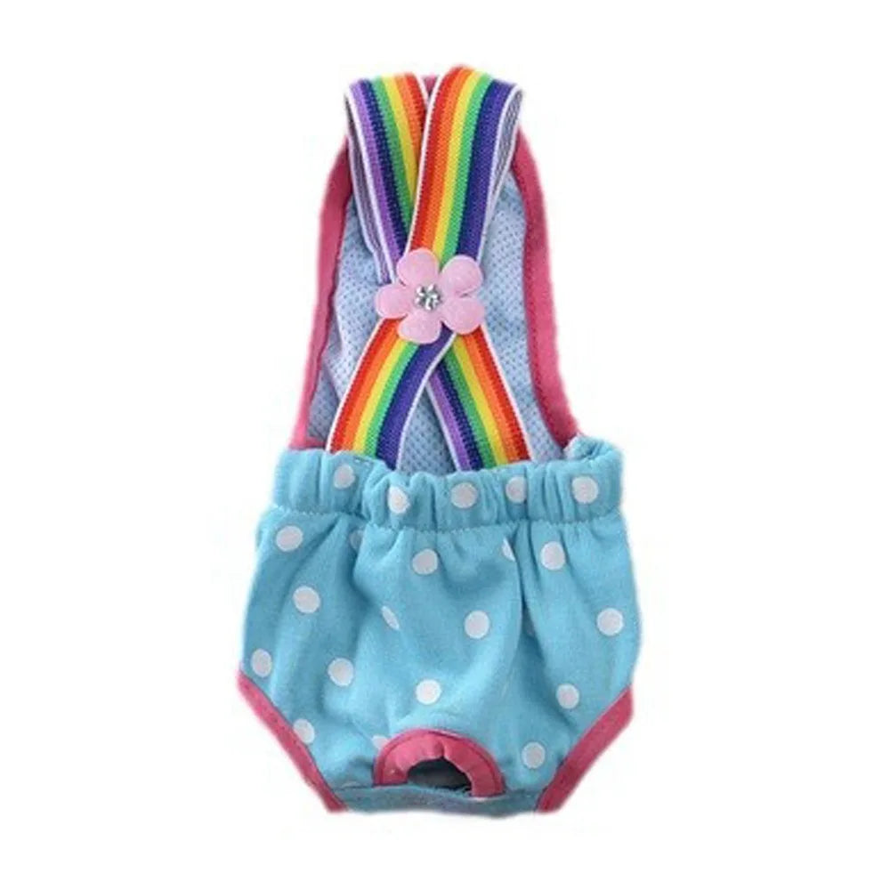 Breathable Polyester Dog Physiological Pants XS~XL Adjustable Dog Diaper Washable Puppy Underwear Briefs Puppy
