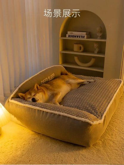 Autumn and Winter Kennel for Medium and Large Dogs, Large Kennel, Warm and Thickened Mat, Cat Sleeping Mat Pet Cat Nest