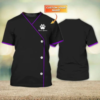 the GROOMER - Dog Grooming Graphic Printed Casual T-Shirts, Pet Groomer Customized Oversized Workwear, EU Size Unisex Pullover