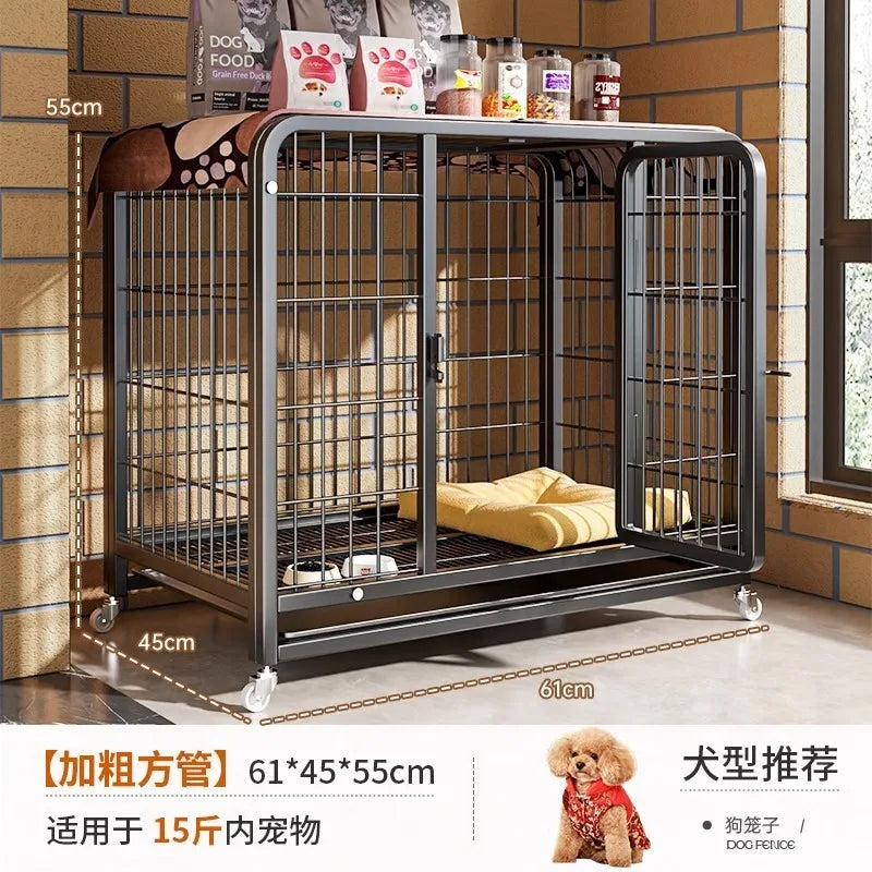 Dog cage Large medium small dog bold indoor separation with toilet Corgi Teddy Golden Retriever Pet Villa