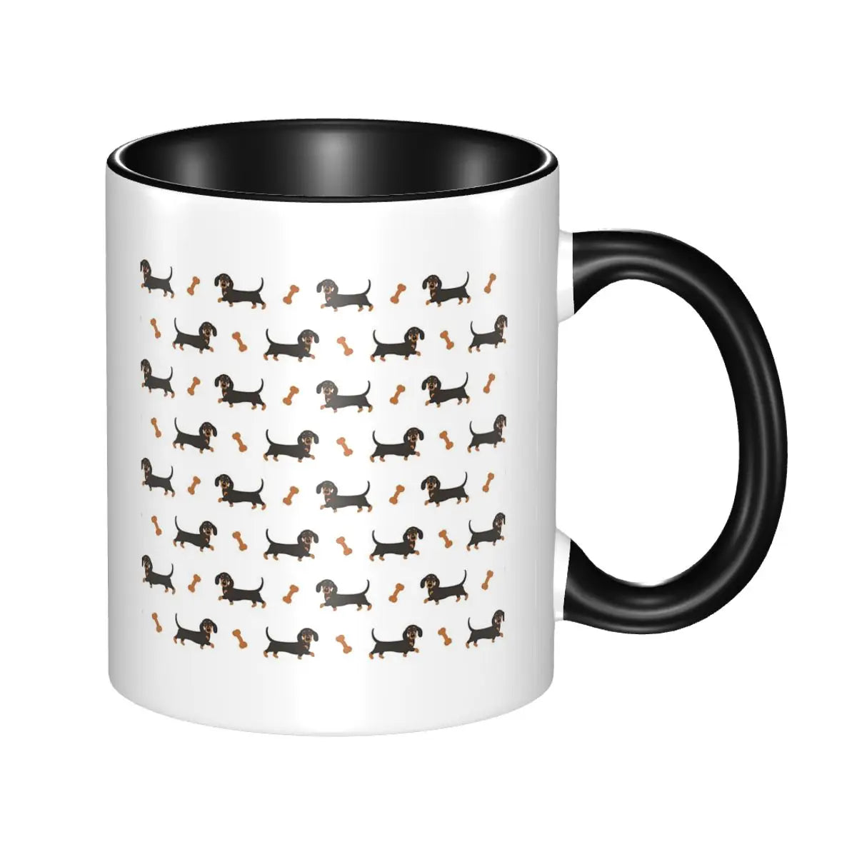 Black And Tan Dachshund Sausage Dog Mug Funny Ceramic Coffee Cups Tea Mugs Milk Cup Drinkware Gift for Woman Man