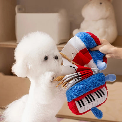 Pet Dog Alone-Time Puzzle Toy • 1PC Sound-Making Food-Hiding Toy • Bite-Resistant Interactive Boredom Relief Tool
