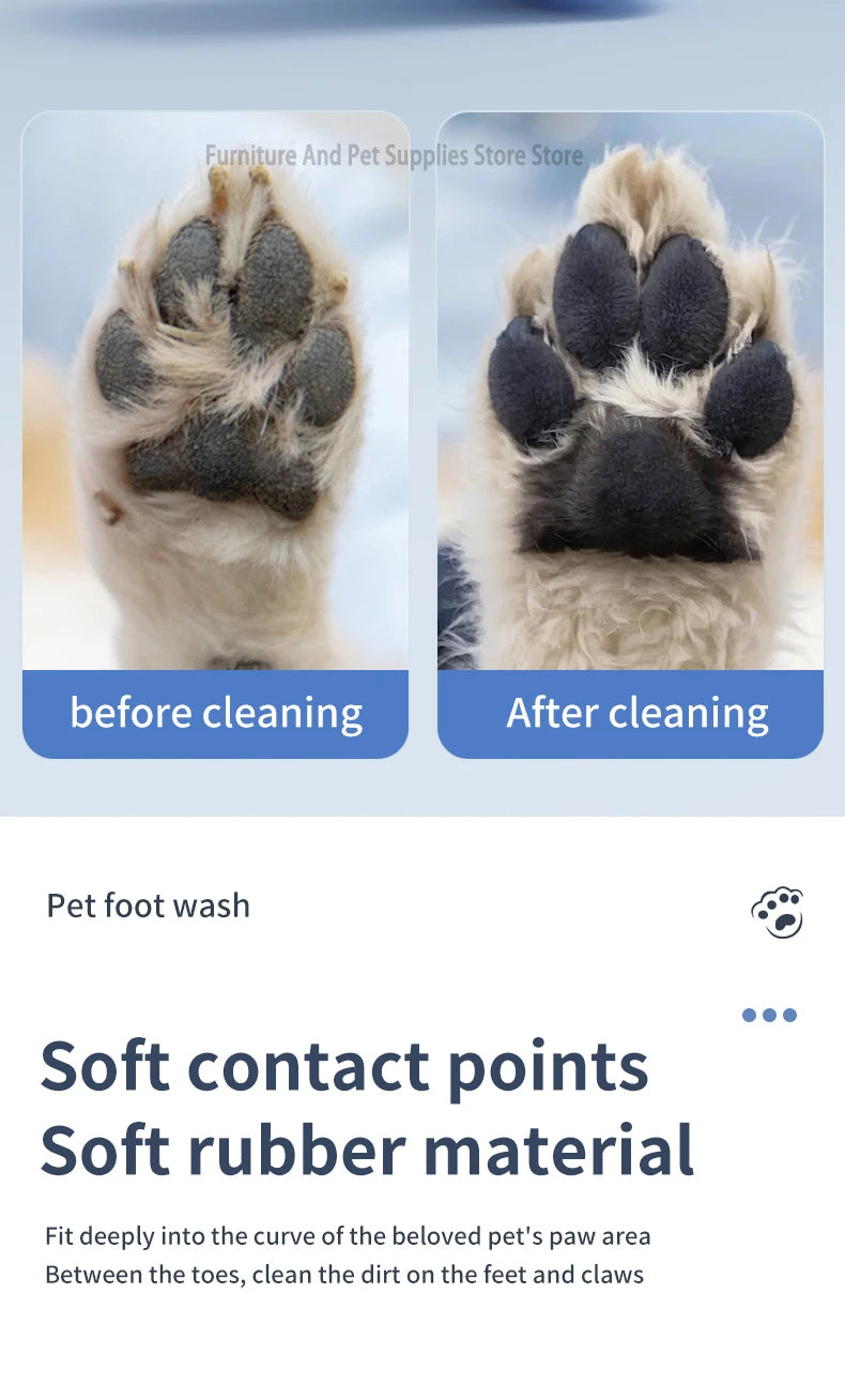 the FOOT WASHING MACHINE - Pet Foot Washing Machine, Electric Pet Paw Cleaner, Automatic Dog Quick Cleaner, Pet Paw Portable Low Noise Waterproof Foot Cup