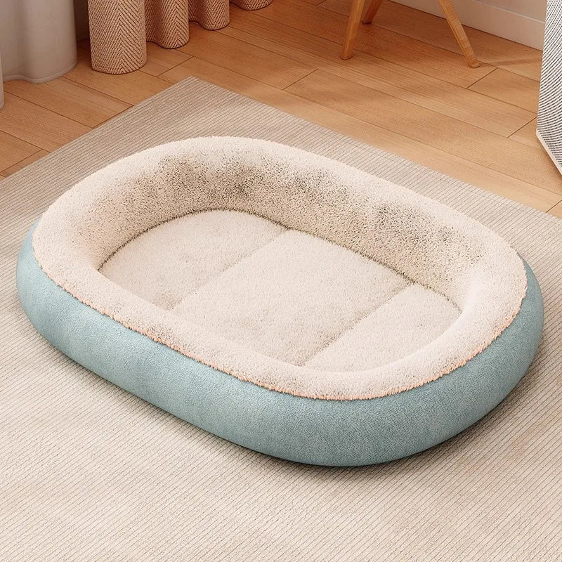 All-weather Small Dog Pet Doghouse for Winter Warmth Thick Cat Bed Dog Mat