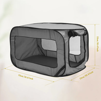Dog Carriers Travel Crate Large Foldable Pop Open Kennel Portable Outdoor Cat Bag Animal Pet Bed Tent Crates Cage House