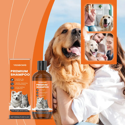 the SOAP & SUDS SHAMPOO - Natural Pet Shampoo for Dogs & Cats, Coconut Oil Derivative Formula, Removes Odor & Tangles, Flea & Insect Repellent
