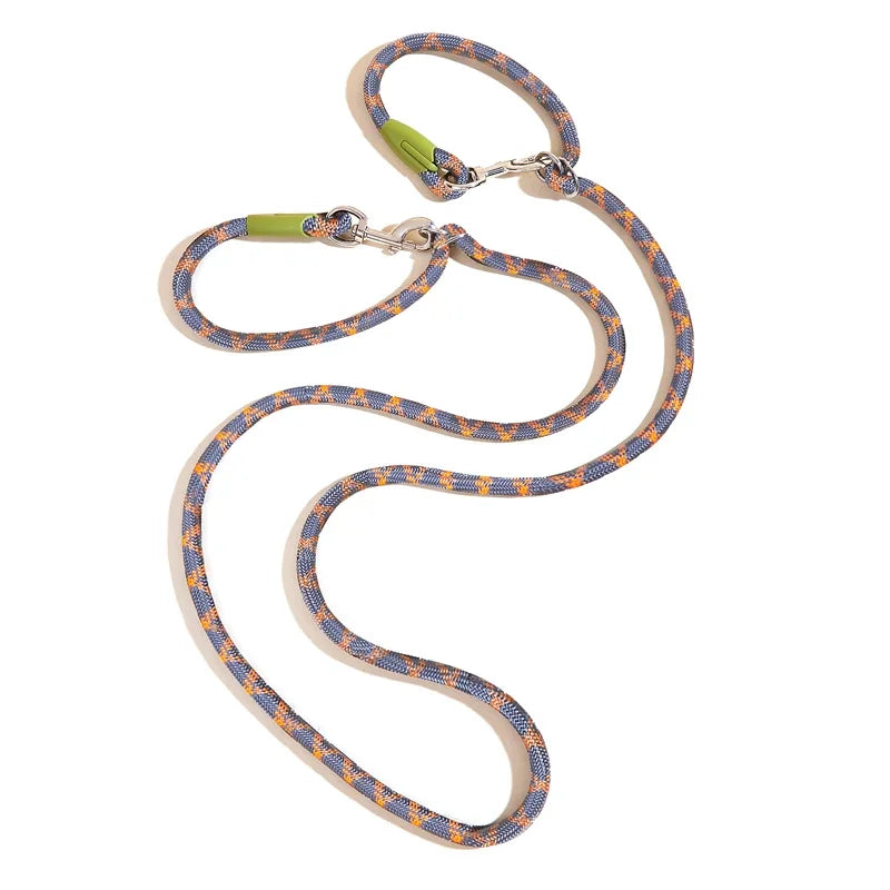 the GLOWSTRIDE NYLON LEASH - Reflective Nylon Leashes Pet Dogs Chain Traction Rope, Leads for Running Hands-Free, Rope Chain for Small/Large Dogs