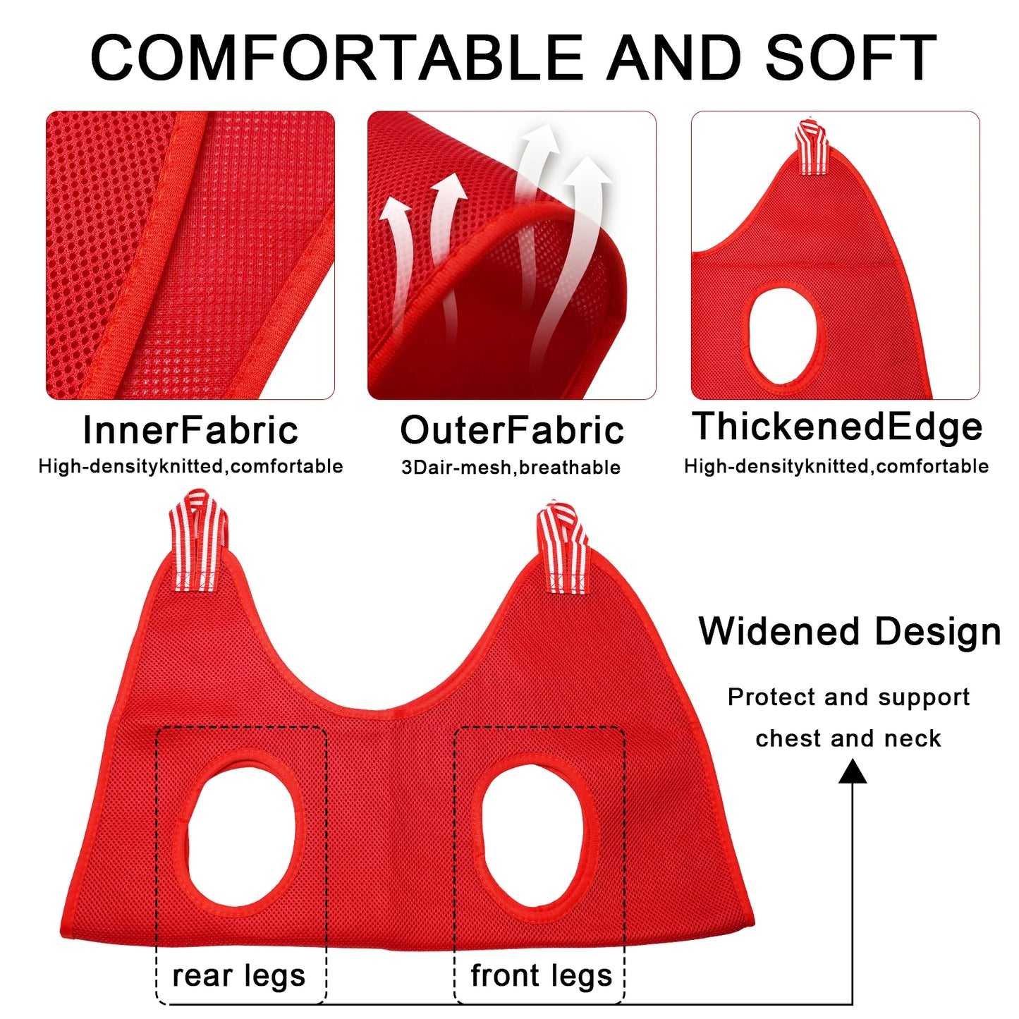 Pet Hammock Repairing Nail Auxiliary Holder Cat Dog Grooming Hammock Restraint Bag with 2 Hooks Cat Grooming Cleaning Holder