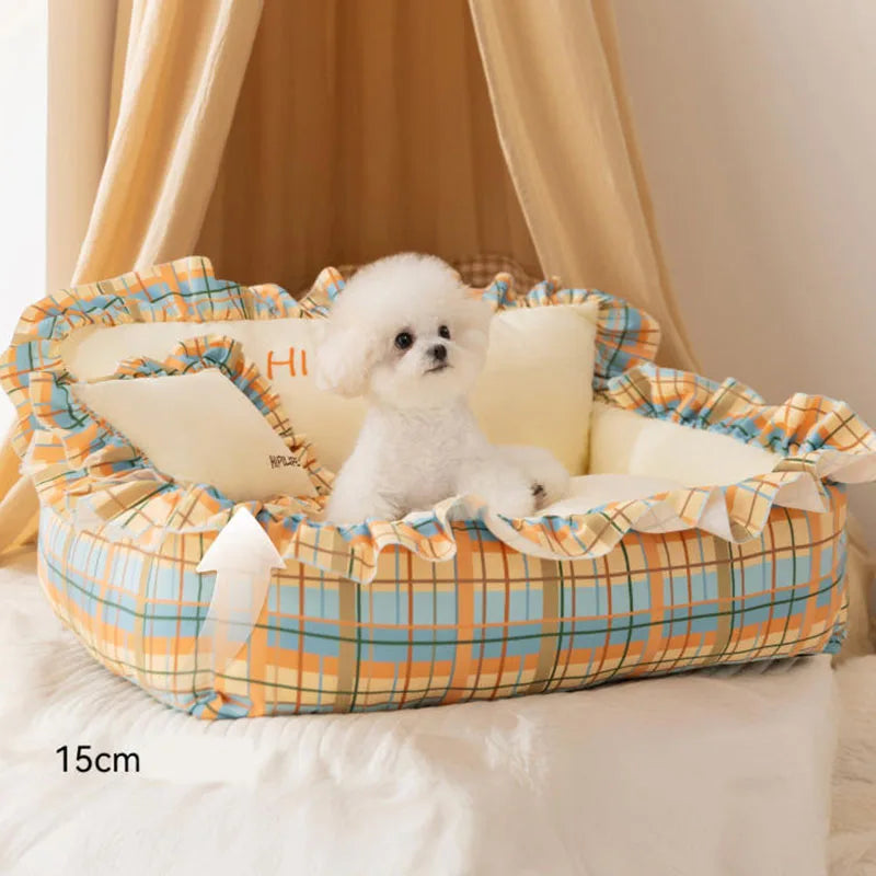 Autumn and winter puppy sleeping mat, seasonal pet small sofa, dog bed, dog mat, cat nest, pet nest