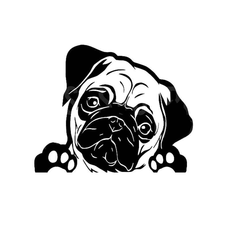 Cars Accessorie Decals Funny Dog With Name Car Decal Dogs Pet Animals Laptop Vinyl Sticker For Apple MacBook Pro/Air Decoration