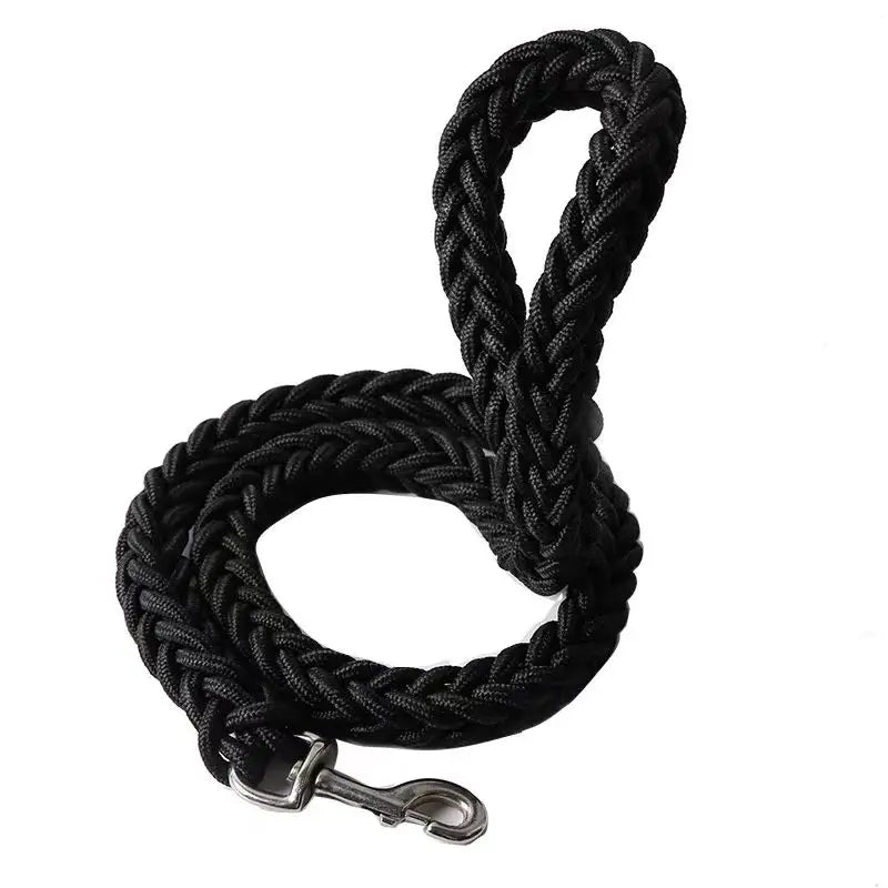 the TITANGRIP BRAIDED DOG LEASH - Large Dog Leash Nylon Braided Traction Rope, Pet Walking Thick Hand Rope for Bulldog, Rottweiler, Hound Dogs Accessories