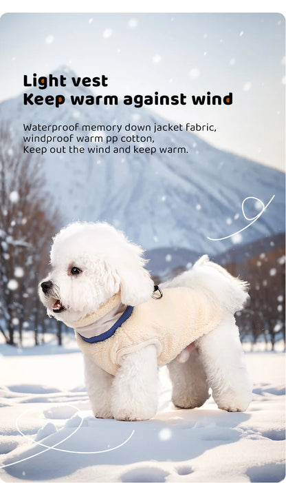 Warm Fleece Pet Clothes for Small Medium Dogs Vest with D ring Puppy Outfits French Bulldog Yorkies Poodle Costumes Pug Coats