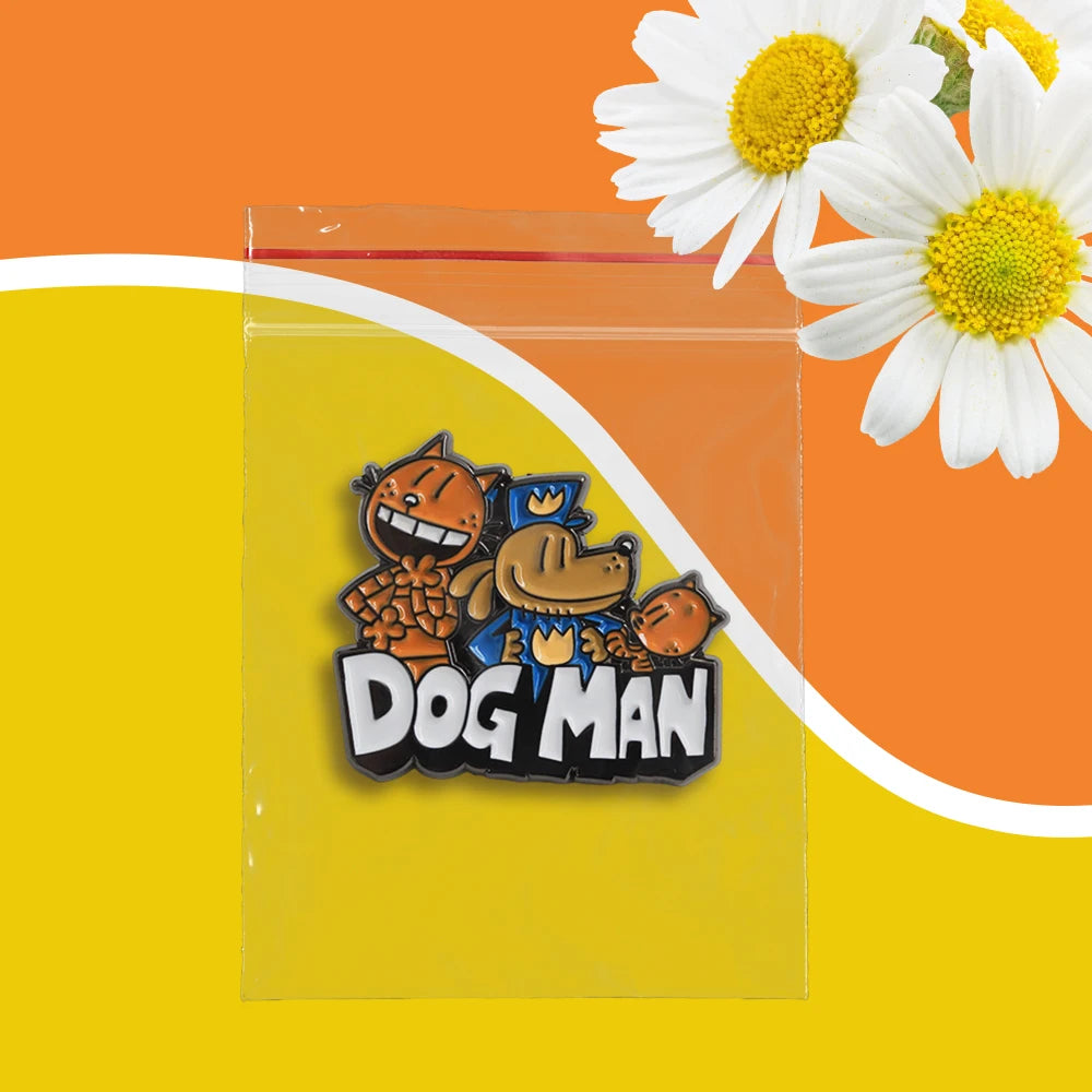 Dog Man Petey The Cat Dog Detective Police Enamel Brooch Fantasy Cartoon Animation Inspired Lapel Pin Fans Gift Badge Accessorie