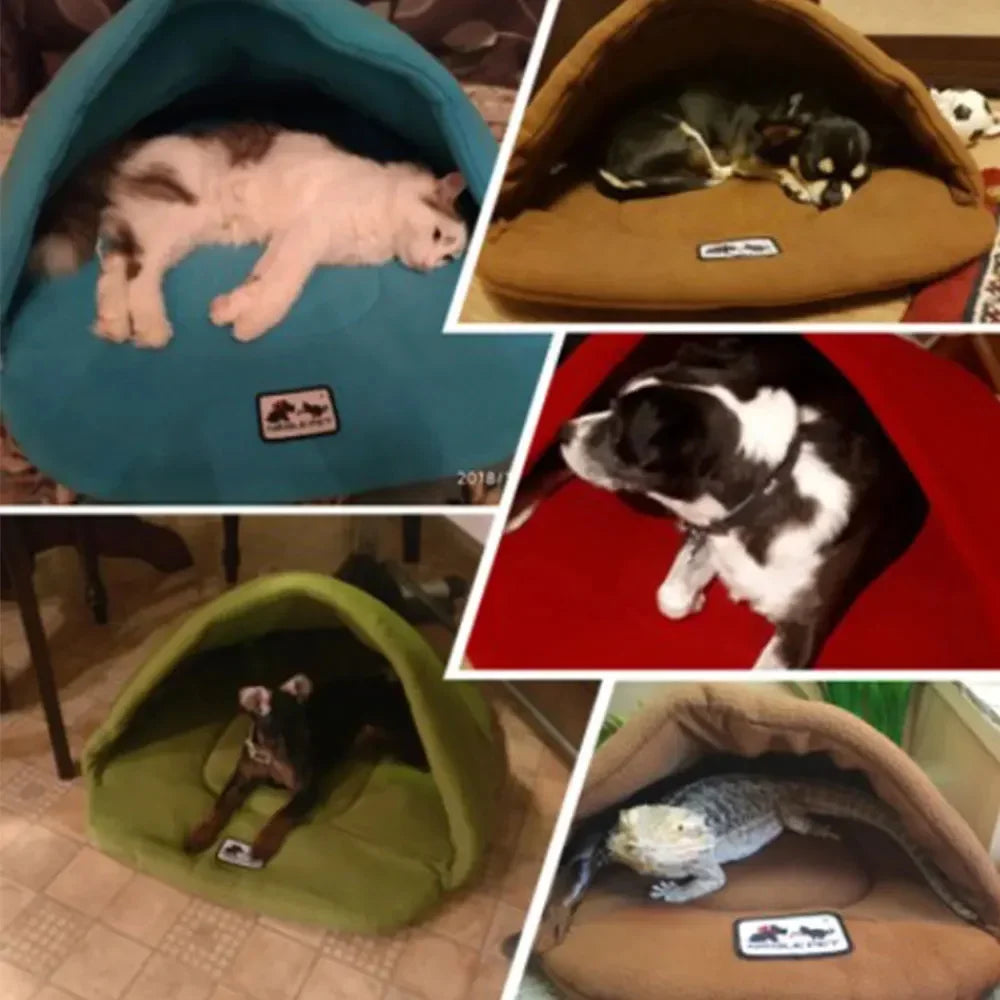 Warm fleece pet sleeping bag pet kennel dog kennel cat kennel rabbit kennel large kennel pet house sleeping mat kennel Pet nest