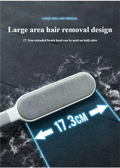 Lint Brush with Self-Cleaning Base Set Pet Hair Remover Brush Portable Dog & Cat Hair Remover Clothes Sofa Car Seat Cleaning