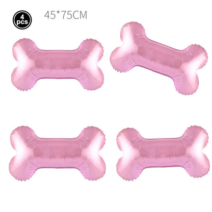 Dog Balloon Corgi Husky Puppy Foil Balloon Dog Paw Ballon Paw Print Balloons Dog Balloon for Puppy Birthday Decorations Supplies