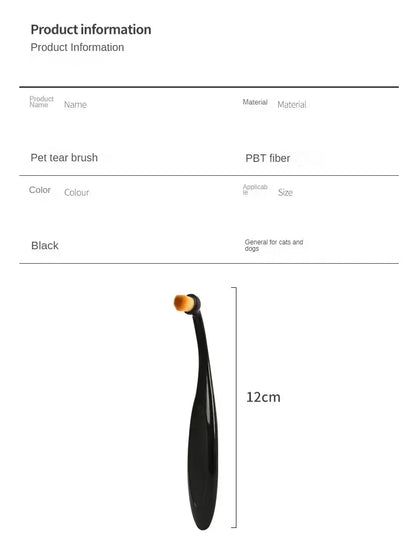 1-20PCS Pet Tear Stain Removal Brush Eye Cleaning Tool Tear Stain Powder Brush Eye Poo Brush for Dog Cat Grooming Makeup Use