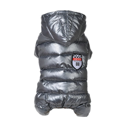 Dog Clothes for Small Medium Dogs Cats Autumn Winter Thicken Fleece Puppy Striped Pet Jacket Coat Yorkshire Bulldog Pug Jumpsuit