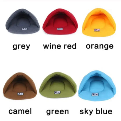 Warm fleece pet sleeping bag pet kennel dog kennel cat kennel rabbit kennel large kennel pet house sleeping mat kennel Pet nest