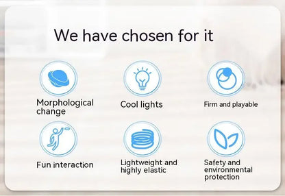 Dog Toys Bouncing Ball Throw Disc Ball with LED Light Toy Kid Outdoor Garden Basketball Game Interesting Throw UFO Disc Balls