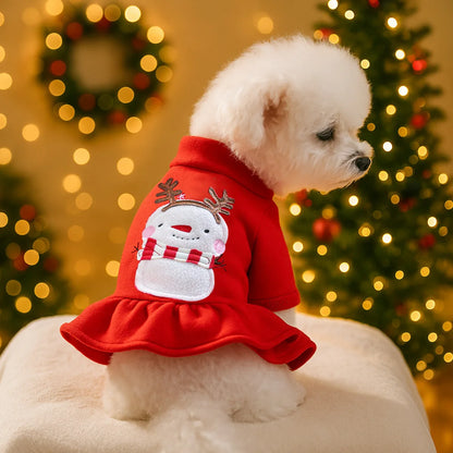 the SNOWPAW COZY SWEATER - Dog Christmas Clothes, Winter Warm Sweater, Pet Clothes for Small Dogs, Elk Santa Claus Dog/Cat Coat Hoodies, Christmas Dogs Costume