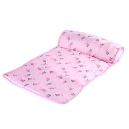 Pet Cooling Mat Ice Silk Cooling Mat with Pillow for Dogs Cats Portable Washable Pet Cooling Blanket, Car Seats, Beds for Summer
