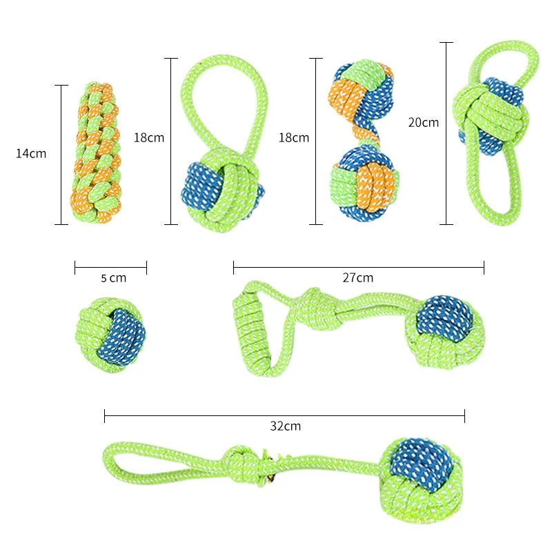 Pet Dog Toys Dog Chew Tug of War Durable Interactive Cotton Rope Toy Suitable for Medium Large Dogs Cleaning Teeth Pet Supplies