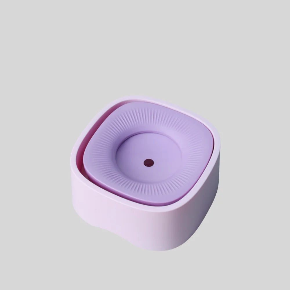 Anti-Splash Pet Water Bowl - No Mess Drinking Dish for Cats & Dogs with Floating Design Keeps Chin Dry Easy Clean
