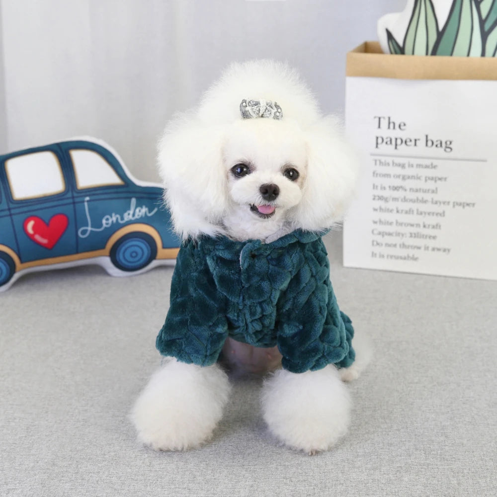 Winter Warm Pet Dog Jumpsuit Windproof Dog Clothes for Small Dogs Chihuahua Jacket Yorkie Costumes Shih Tzu Coat Poodle Outfits