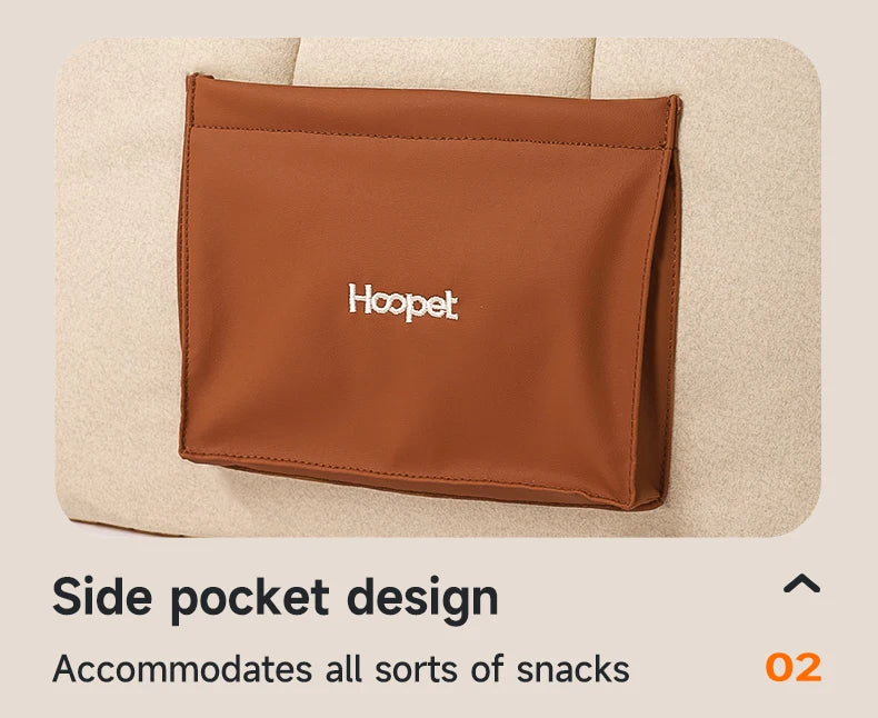 HOOPET Enclosed Dog Bed for Anxiety, Self Warming Calming Pet Tent with Removable Plush Mat, Washable Large Indoor House