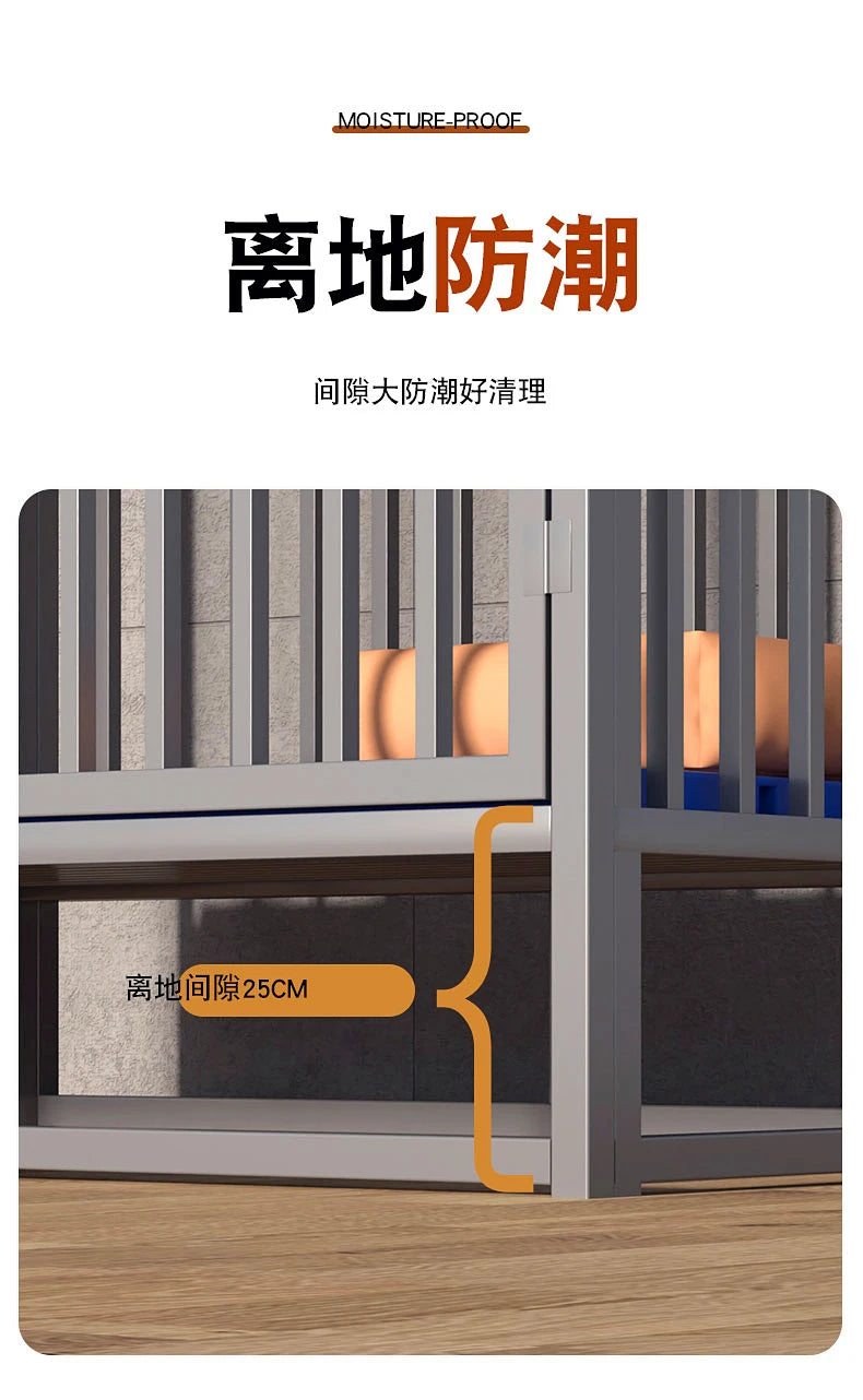 Bold and reinforced dog cage Medium-sized large dog outdoor rainproof rural outdoor special dog house Golden hair edge pasture