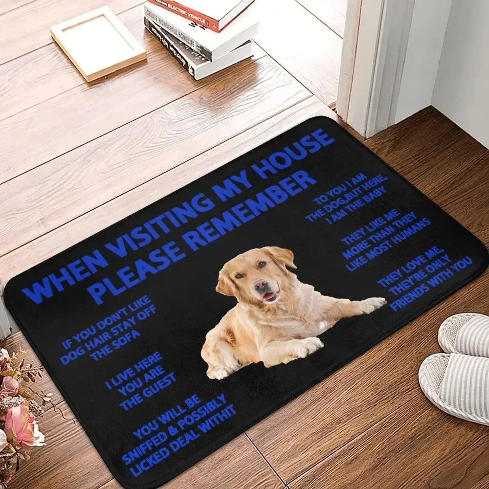 Beagle Dog Doormat Non-Slip Kitchen Bath Mat Living Room Door Floor Entrance Carpet Rug